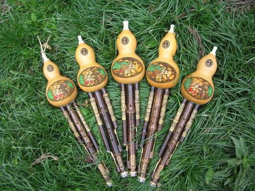 阿昌族的传统乐器：葫芦萧