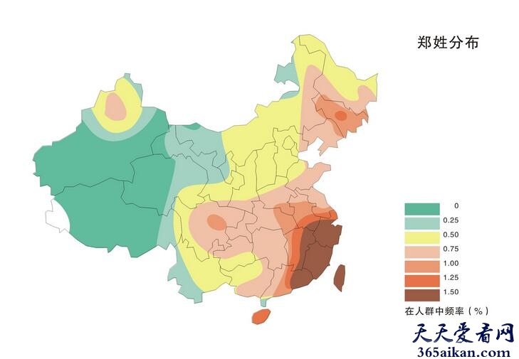 郑姓的人口数量有多少？郑姓的人口分布是在怎样的？