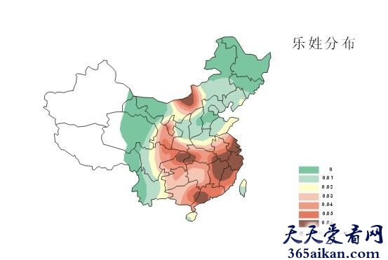 乐姓在《百家姓》中排名多少？乐姓的分布是怎样的？