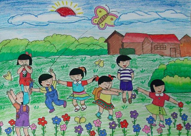 关于六一儿童节的绘画作品大全