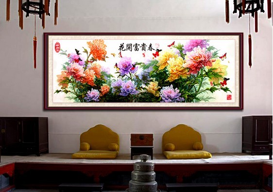 客厅风水十字绣图案有哪些讲究？
