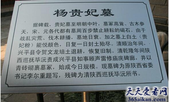 杨贵妃墓在什么地方,杨贵妃墓有多大