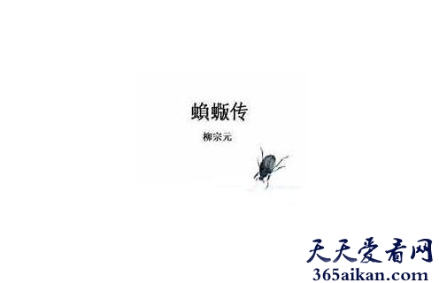柳宗元《蝜蝂传》原文介绍,柳宗元《蝜蝂传》作品鉴赏
