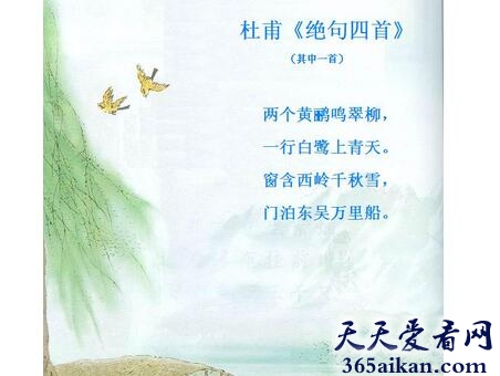 杜甫的绝句四首介绍,杜甫被后人称为什么