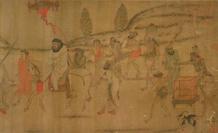 梁元帝萧绎书画艺术：《职贡图》