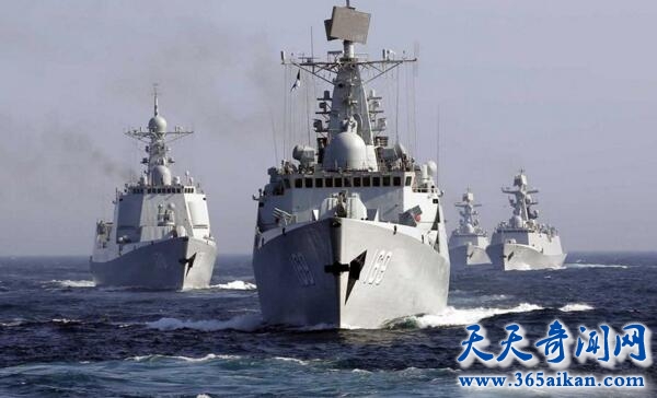 中国海军须恶补加速发展，中国周围大量重型武器云集