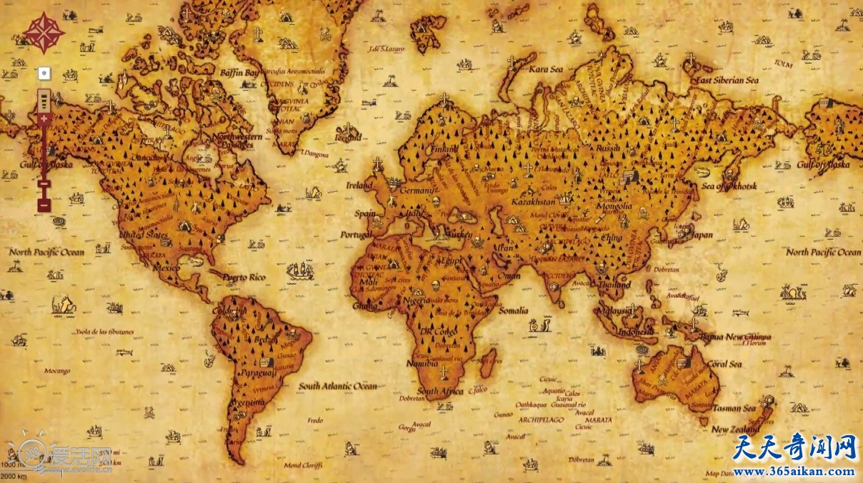让人匪夷所思的世界地图，难道是外星人绘制的？