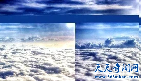 欧洲乘客飞机上拍到云上站着人 专家分析发现照片竟然是真的