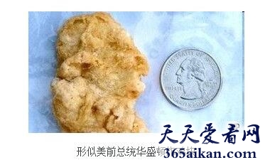 形似美国前总统华盛顿炸鸡块拍出8100美元