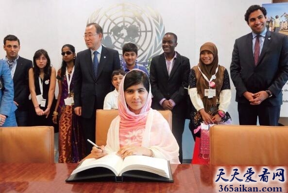 世界上最年轻的诺贝尔和平奖得主：马拉拉·优素福扎伊