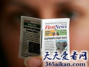 世界上最小的报纸有多小？世界上最小的报纸介绍