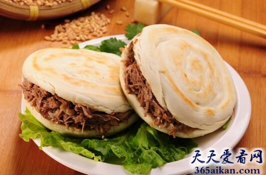 中国陕西最有名的小吃：肉夹馍