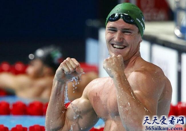 世界男子50米蛙泳纪录保持者：范德伯格