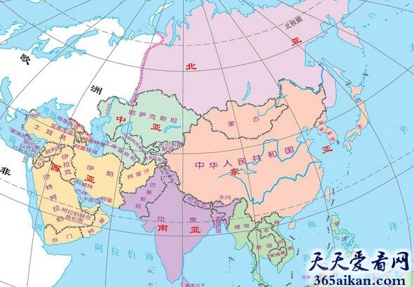 世界七大洲中面积最大的洲——亚洲