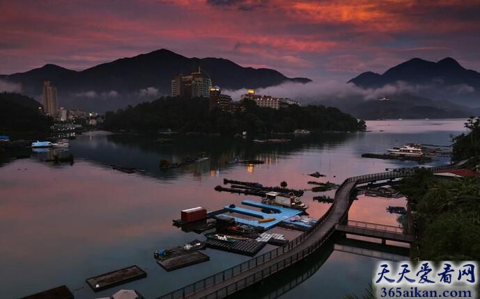 台湾第一大天然湖泊：日月潭
