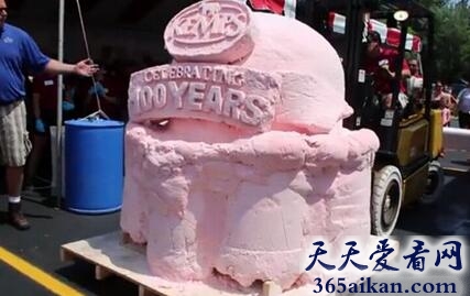 世界上最大的冰淇淋蛋糕有多大？