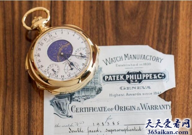 世界上最贵的手表：Henry Graves