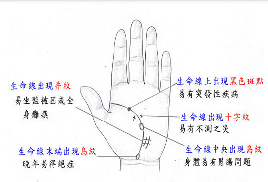 揭秘手相算命生命线很短是什么意思？