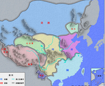南北朝地图：中国古代南北朝地图分布 (2).jpg