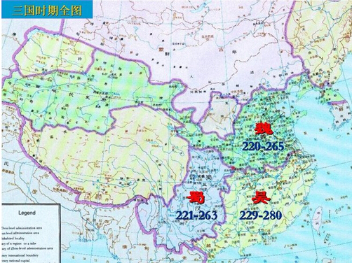 三国时期地图：古代三国时期中国版图分布情况.jpg