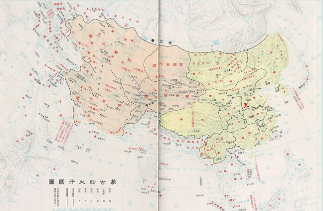 元朝地图——中国古代元朝地图全图