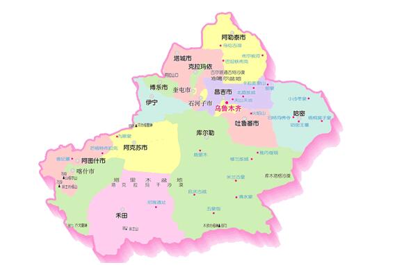 新疆维吾尔族人口分布比较分散
