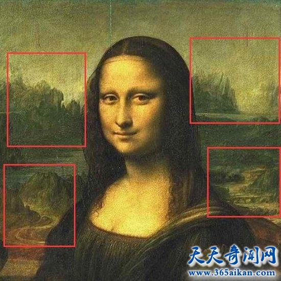 蒙娜丽莎十大恐怖之处图片揭秘 蒙娜丽莎背后是血河吗