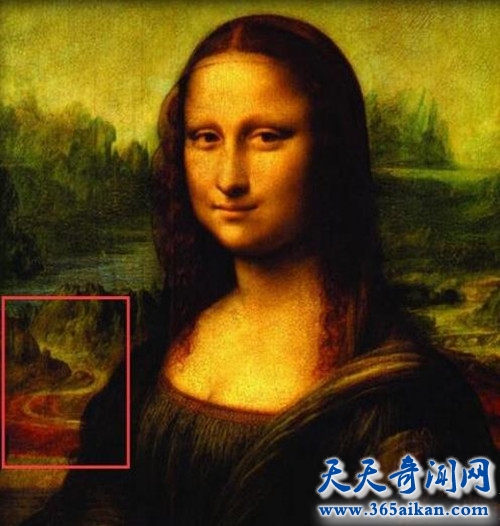 蒙娜丽莎十大恐怖之处图片揭秘 蒙娜丽莎背后是血河吗