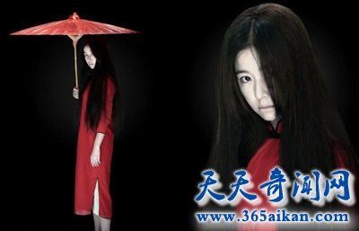 美轮美奂的红衣女鬼图片！