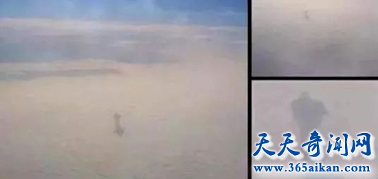 欧洲乘客飞机上拍到云上站着人 专家分析发现照片竟然是真的